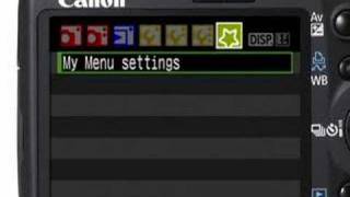 Canon EOS 450D Rebel XSi  Customizing my Menus Settings [upl. by Haymes]