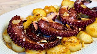 PULPO al AJILLO Receta de RESTAURANTE para hacer en CASA fácilmente [upl. by Nathanson]