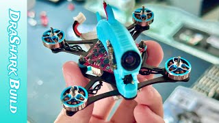 DraShark FPV BUILD • 🦈 BetaFPV 1102 HGLRC HappyModel FC❄️ [upl. by Nyrok]