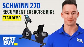 The Schwinn 270 Recumbent Exercise Bike  Tech Demo from Best Buy [upl. by Juli441]