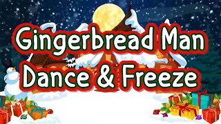 Gingerbread Man Dance and Freeze  Jack Hartmann  Holiday Freeze Dance [upl. by Niarfe]