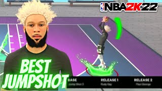 BEST JUMPSHOT FOR SEASON 7 OF NBA 2K22 CURRENT GEN 🔥 FASTEST JUMPSHOT 2K22 [upl. by Hakeber]