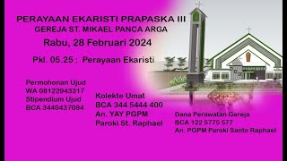 PERAYAAN EKARISTI HARIAN PEKAN PRAPASKAH II RABU 28 FEBRUARI 2024 PKL 0525 WIB [upl. by Olgnaed657]