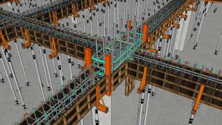 Typical BeamSlab amp Column Formwork Animation [upl. by Buddy601]