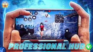 Worlds Best Custom HUD Setting In Free Fire 🌎⚙️ For Professional  Dangerous Gameplay 😈 [upl. by Assenej]