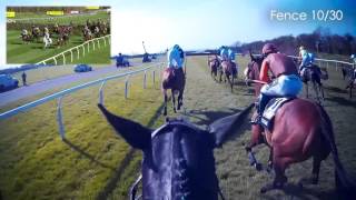 JOCKEY CAM Many Clouds wins the 2015 Crabbies Grand National [upl. by Yemorej]