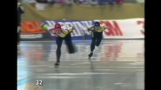 World Championships Allround Heerenveen 1992  3000 m Niemann  Hashimoto [upl. by Christmas55]