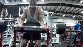 70 year old bodybuilder Part 2 of todays workout Quads and biceps [upl. by Nwavahs111]