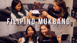 GIRLFRIEND MAKES ME TRY FILIPINO FOOD AND SNACKS 🇵🇭 MUKBANG clianne [upl. by Petua]