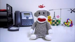 Talking Pipsqueaks  Sock Monkey  OfficePlaygroundcom [upl. by Htebizile]