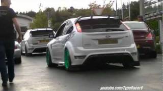 2x LOUD JamSport Focus RS JS500 w Custom Exhausts Revving Accelerating amp Backfire 1080p HD [upl. by Esalb311]