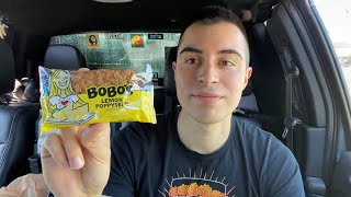 BOBOS Lemon Poppyseed Oat Bar REVIEW [upl. by Avahc]