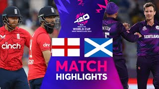 England vs Scotland Highlights  ICC T20 World Cup Match 6  Eng vs Sco Highlights [upl. by Upali]