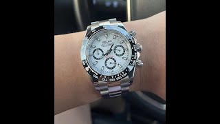 Seiko Mod  SOLD SEITONA DAYTONA PANDA ROLEX STYLE Chronograph Watch [upl. by Sirmons]