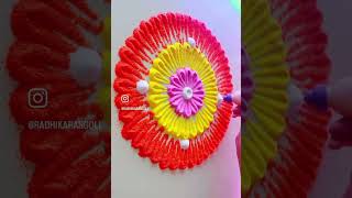 Festival rangoli design trendingshorts rangoli diwalispecial viralshorts easyrangoli [upl. by Nauqas50]