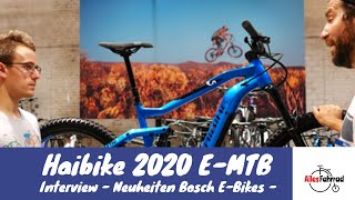 Haibike 2020  Bosch EMTB Neuheiten  Interview   Alles Fahrrad [upl. by Rhona545]