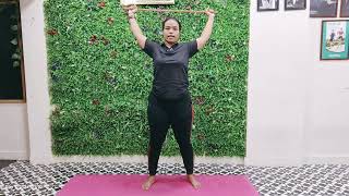 FULL BODY STICK WORKOUT COACH SWATI [upl. by Cenac370]