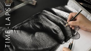 Drawing Hyper Realistic HANDS  Satisfying Timelapse [upl. by Eseuqcaj275]