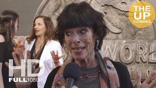 Geraldine Chaplin interview at Jurassic World Fallen Kingdom premiere [upl. by Liss]