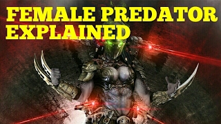 The Female Predator Yautja  Predators Explained [upl. by Anoirtac]