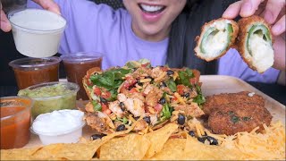 GIANT TACO BOWL ASMR EATING SOUNDS LIGHT WHISPERS  SASASMR [upl. by Bahner]