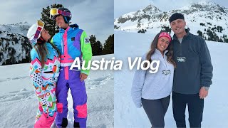 We went SKIING for the first time  Austria Vlog [upl. by Ecirtnom]