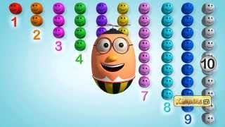 Learn colors Color Competition with squishy balls  Kiddies tv [upl. by Wanda]