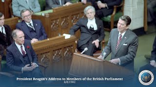 President Reagans Address to Members of the British Parliament 6882 [upl. by Anawot]