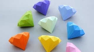 How to Make a Paper Diamond  Simple Way [upl. by Milissa421]