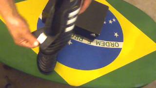 Chuteira adidas adiNOVA III TRX Turf Black Running Whitewmv [upl. by Wyler733]