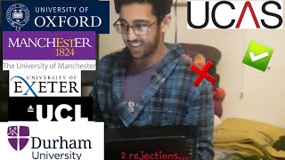 Reacting to UCAS UK Uni Decisions Live  Oxford UCL Durham Exeter Manchester [upl. by Hussar1]