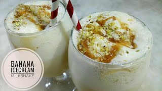 Banana Milkshake Ice Cream Milkshake  Banana Milkshake With Ice Cream [upl. by Kara]