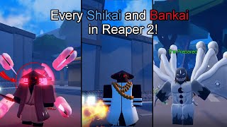 Every Shikai and Bankai in reaper 2  Roblox OUTDATED [upl. by Colon949]