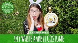 DIY White Rabbit Costume from Alice in Wonderland  HGTV Handmade [upl. by Far]