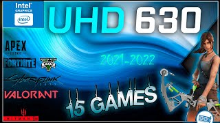 Intel UHD 630 in 15 GAMES i79750H i910900K i79700K i59600K IGPU TEST   2022 [upl. by River]