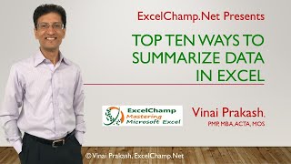 Summarize Data in Excel 10 Ways To Analyze With Pivot Tables Subtotal Functions amp DA Toolpak [upl. by Ivon]