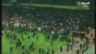 AlMasry vs AlAhly 2012  Horrific Pitch Invasion Leaves 72 Dead [upl. by Surtemed225]