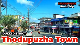 Thodupuzha  Thodupuzha Town  Idukki District  Kerala  Road Trip  Idukki Thodupuzha Bypass road [upl. by Asselim483]