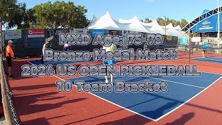 MXD Age 7579 Bronze Medal Match Pickleball  US OPEN 2024 [upl. by Betthezel]