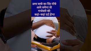 Baby Head Down Position symptoms  9 month pregnancy normal delivery ke Lakshan [upl. by Nivlem]