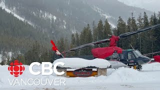 3 dead 4 injured after avalanche hits heliskiing group in BC Interior RCMP [upl. by Kailey630]