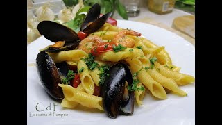 GARGANELLI COZZE VONGOLE E GAMBERETTI [upl. by Stempson]