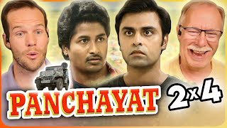 Panchayat 2x4 Reaction Video  Jitendra Kumar  Raghubir Yadav  Chandan Roy  Nina Gupta [upl. by Annayad538]