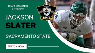 Jackson Slater OL Sacramento State  2025 NFL Draft Prospect Interview [upl. by Sorilda]