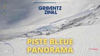 GRIMENTZ  PISTE BLEUE PANORAMA  GOPRO 4K [upl. by Ajay800]