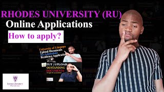 Rhodes University RU  How to apply at Rhodes University online Essay [upl. by Netnert]