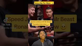 Speeds Jealous Reaction to Ronaldo x MrBeast Interview 😅 Speed Ronaldo MrBeast TrendingNow [upl. by Nivle]