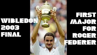 Roger Federer Winning First Major at Wimbledon 2003  Extended Highlights [upl. by Ahseiat649]