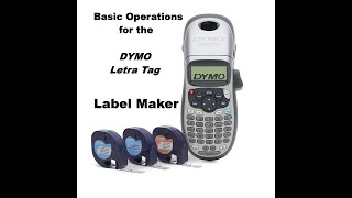 Dymo Letra Tag Instructions [upl. by Lebiralc]