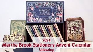 Unboxing The Martha Brook Stationery Advent Calendar 2024 [upl. by Yelrehs]